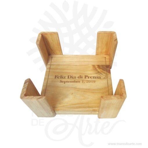 Portavasos para personalizar en madera y MDF