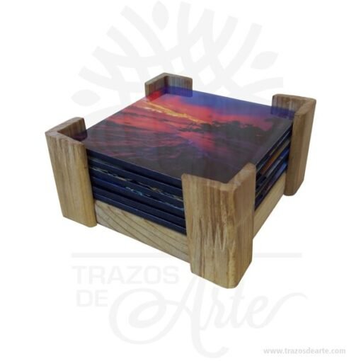 Portavasos para personalizar en madera y MDF