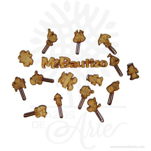 Clips prendedores Baby Shower Pack X 12 unidades