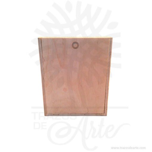 Caja estuche en madera 16 x 13 x 2,5 cm