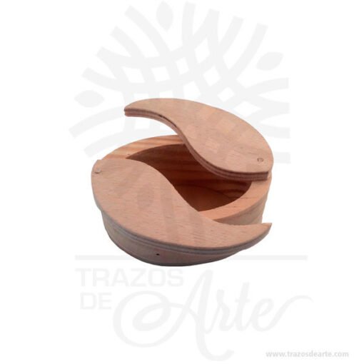Caja grano de café en madera de pino No.1