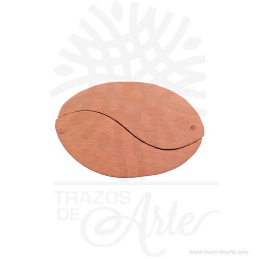 Caja grano de café en madera de pino No.1