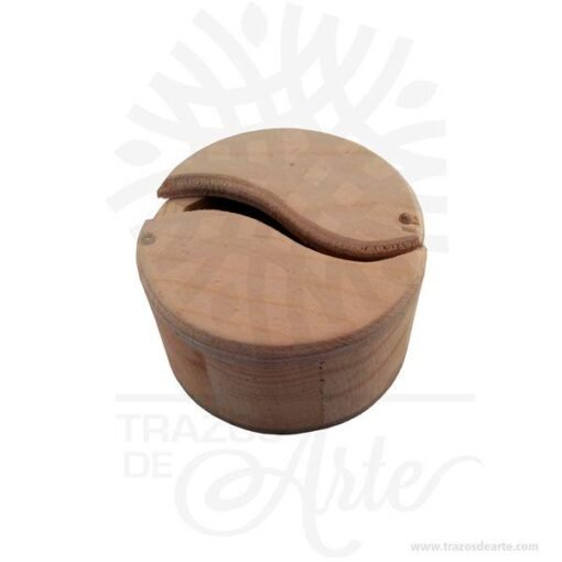 Caja yin yang en madera de pino