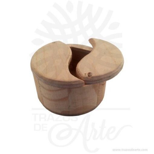 Caja yin yang en madera de pino