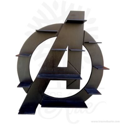 Repisa en madera Avengers