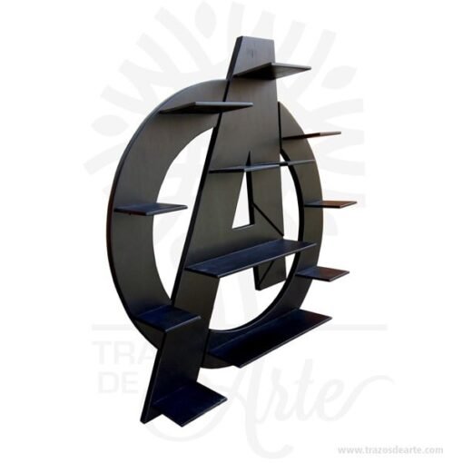 Repisa en madera Avengers