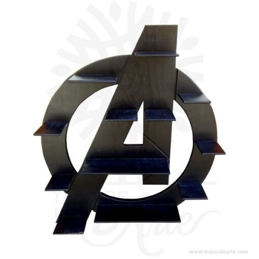 Repisa en madera Avengers
