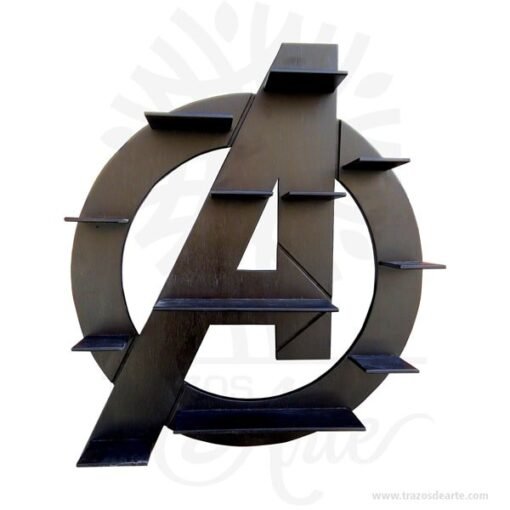 Repisa en madera Avengers