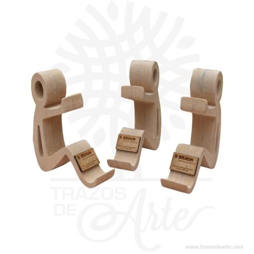 Soporte celular o teléfono móvil humano en MDF