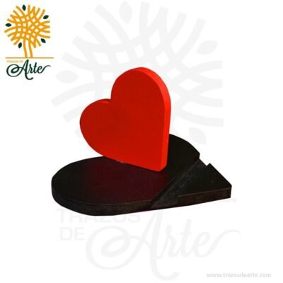Soporte de teléfono con forma de corazón