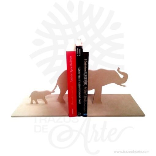 Soporte cuña para libros crudo