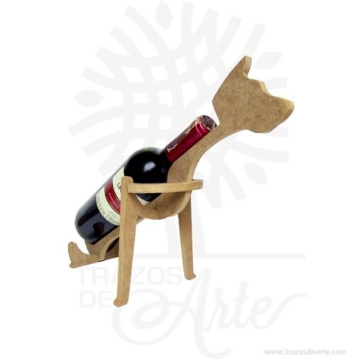 Soporte para vino Perro crudo proyecto