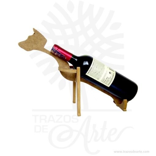 Soporte para vino Perro crudo proyecto