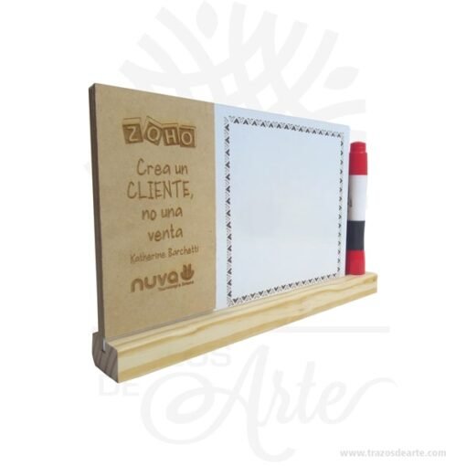 Tablero borrable multiusos para escritorio