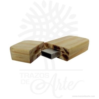 Memoria USB en madera en crudo