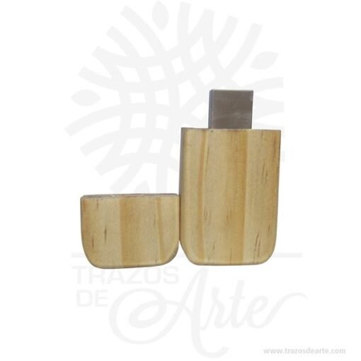 Memoria USB en madera en crudo