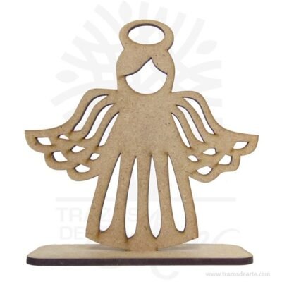 Ángel con base motivo No.2 de 12 x 12 cm pack 6 unidades