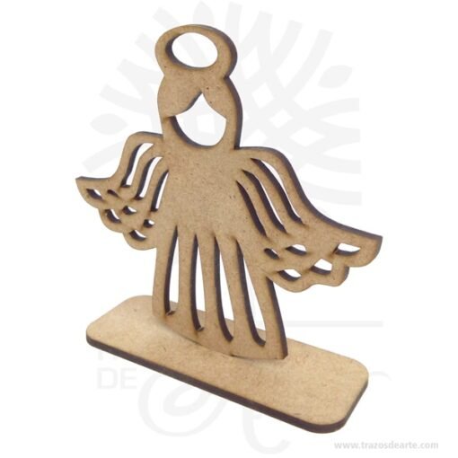 Ángel con base motivo No.2 de 12 x 12 cm pack  6 unidades